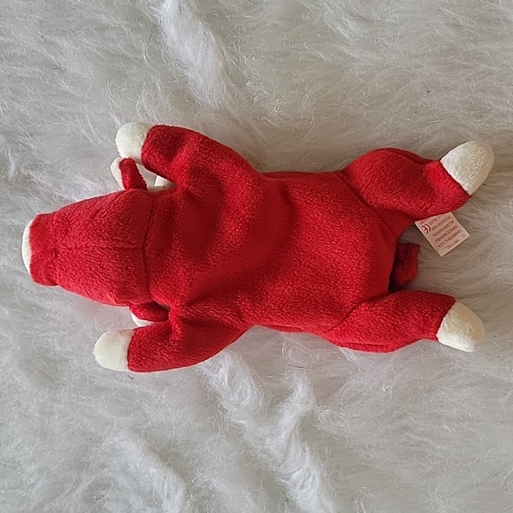 TY BEANIE BABY Red Bull "Snort" Collectible Plush - Picture 5 of 6